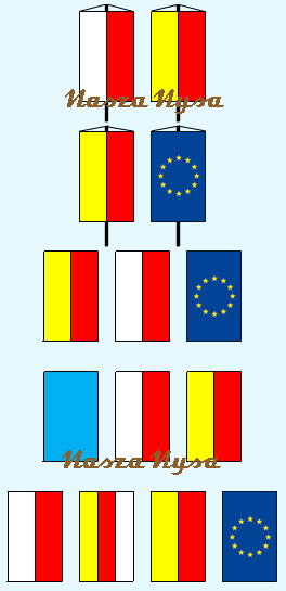nysa kolejnosc flag zawieszonych pionowo